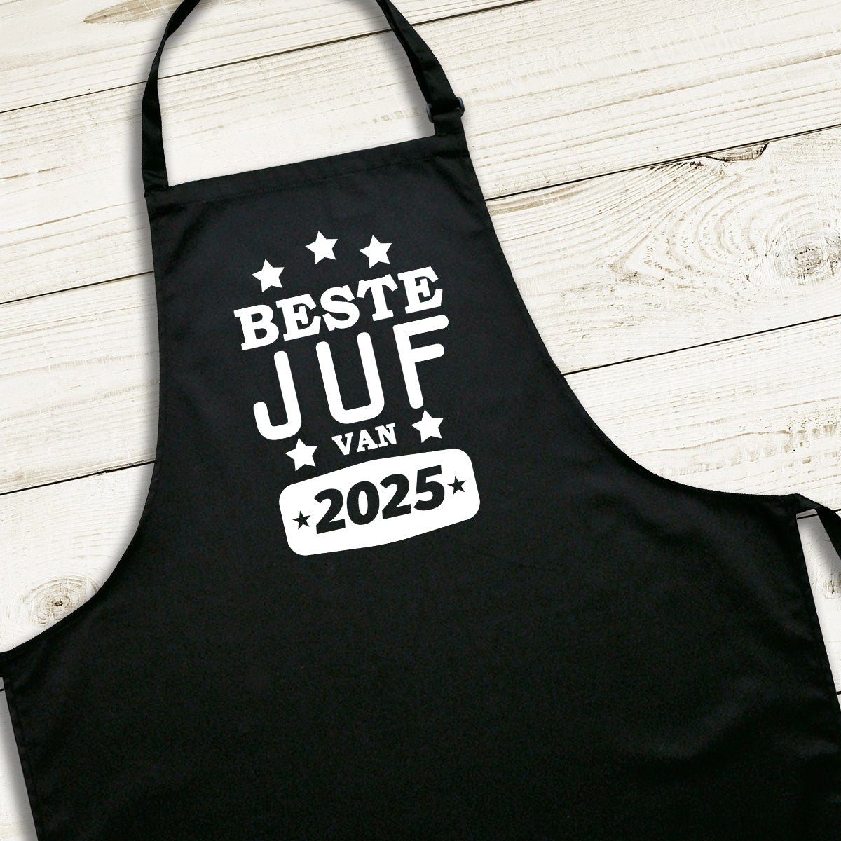 Schort Beste Juf - Koning Spandoek Schort Beste Juf