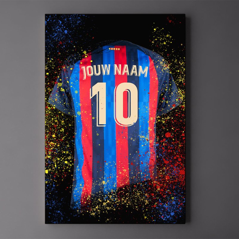 Barcelona poster shirt wanddecoratie