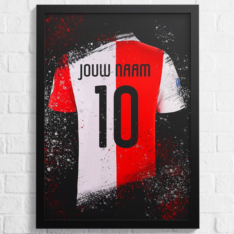 Feyenoord shirt wanddecoratie - Koning Spandoek Feyenoord shirt wanddecoratie