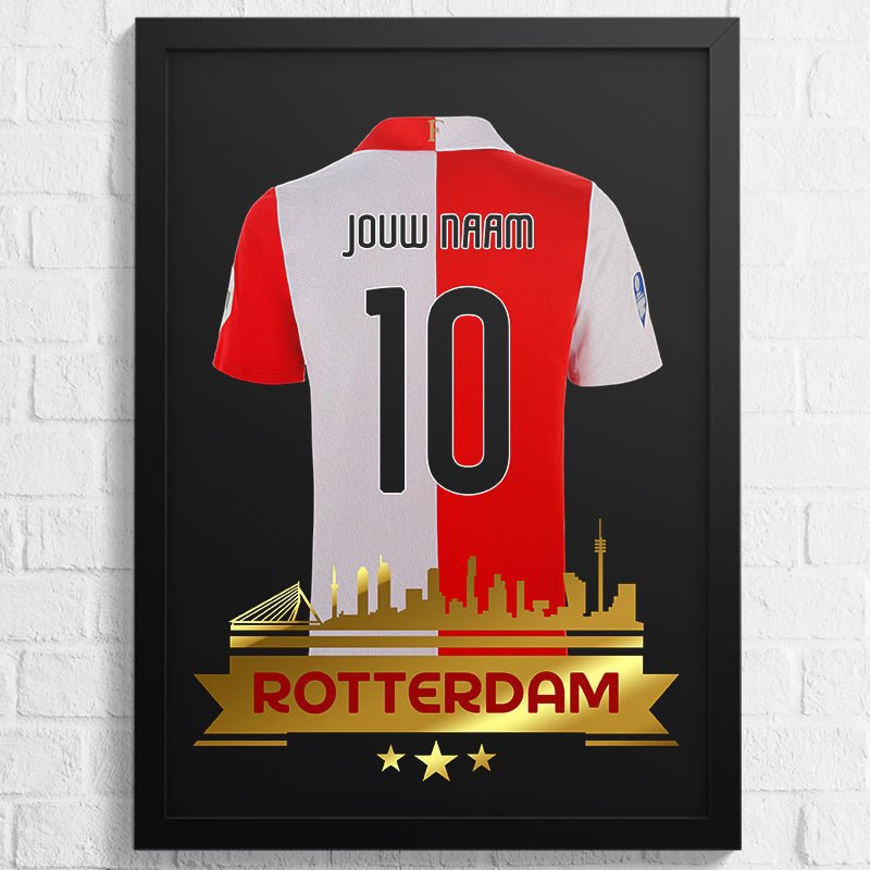 Feyenoord 2023 Skyline - Wanddecoratie - Koning Spandoek Feyenoord 2023 Skyline - Wanddecoratie