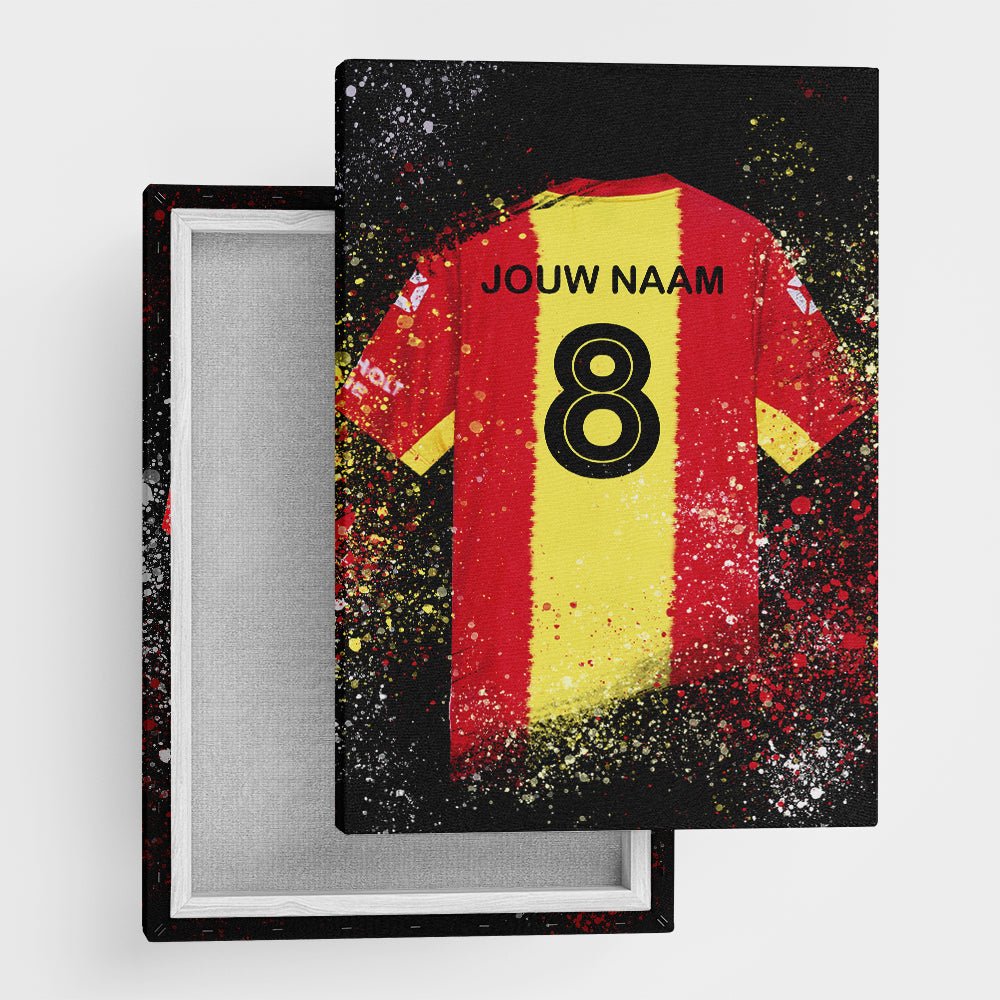 Go Ahead Eagles shirt wanddecoratie - Koning Spandoek Go Ahead Eagles shirt wanddecoratie
