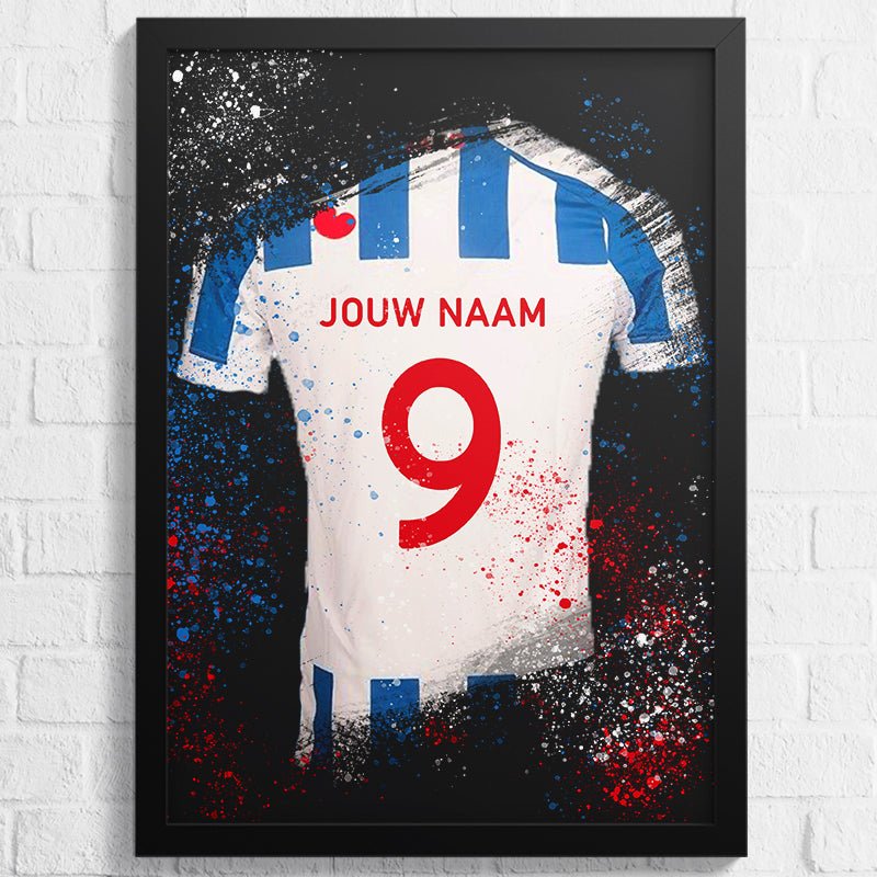 SC Heerenveen shirt wanddecoratie - Koning Spandoek SC Heerenveen shirt wanddecoratie