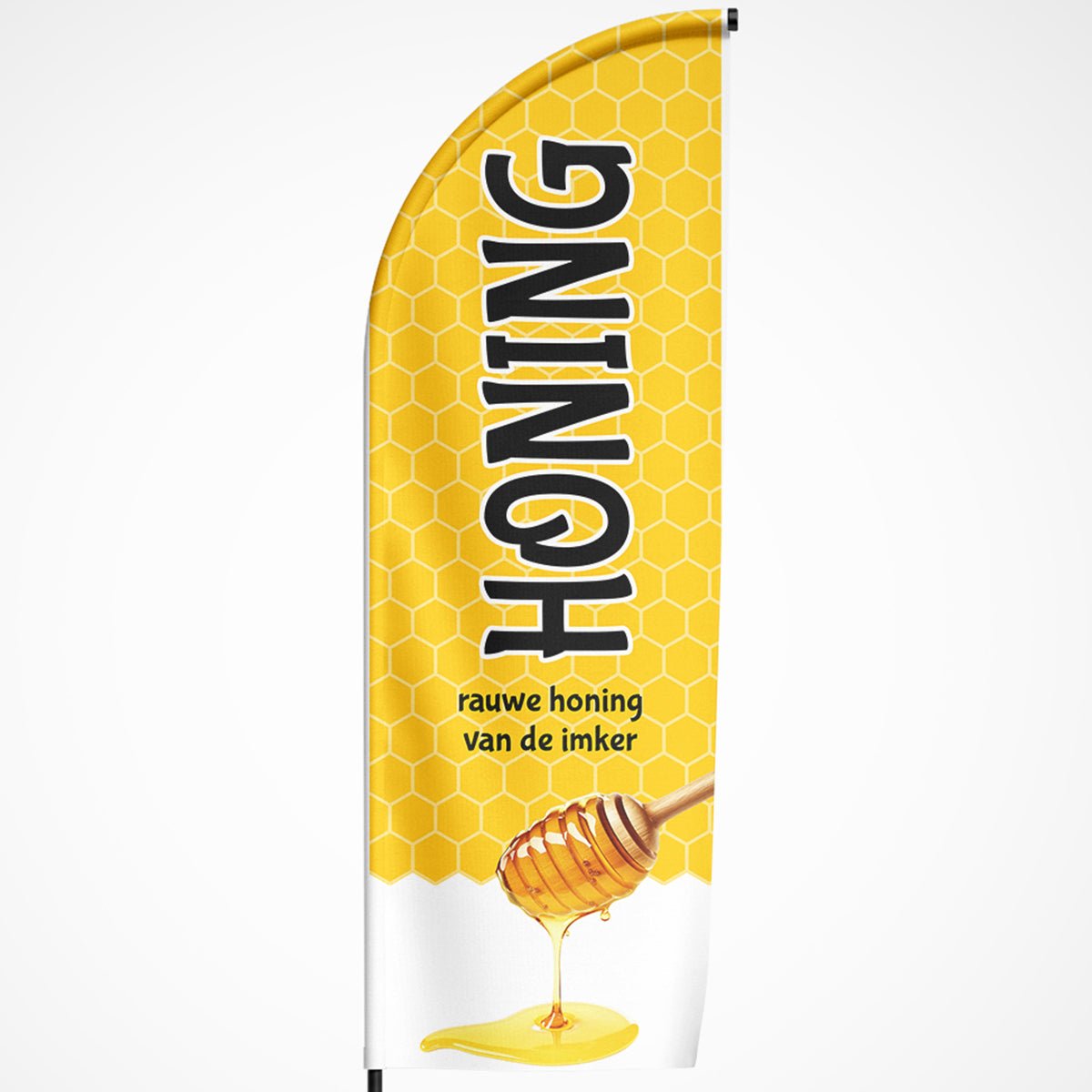 Beachvlag Honing - Koning Spandoek Beachvlag Honing