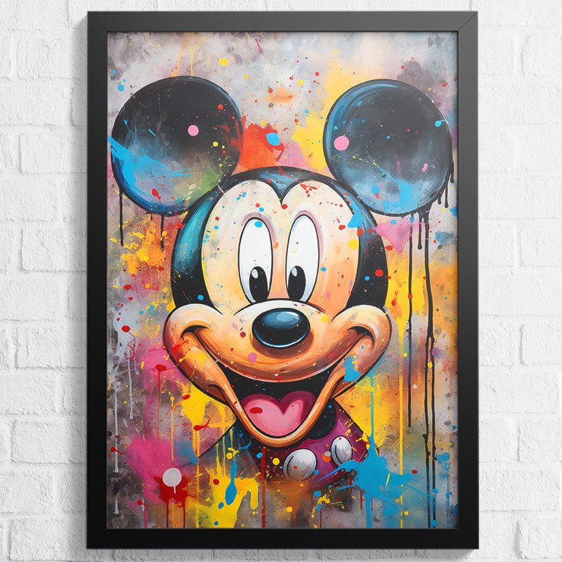 Mickey Mouse Smile Poster - Koning Spandoek Mickey Mouse Smile Poster
