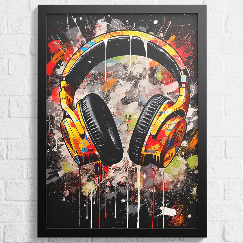 Music Headphone Poster - Koning Spandoek Music Headphone Poster