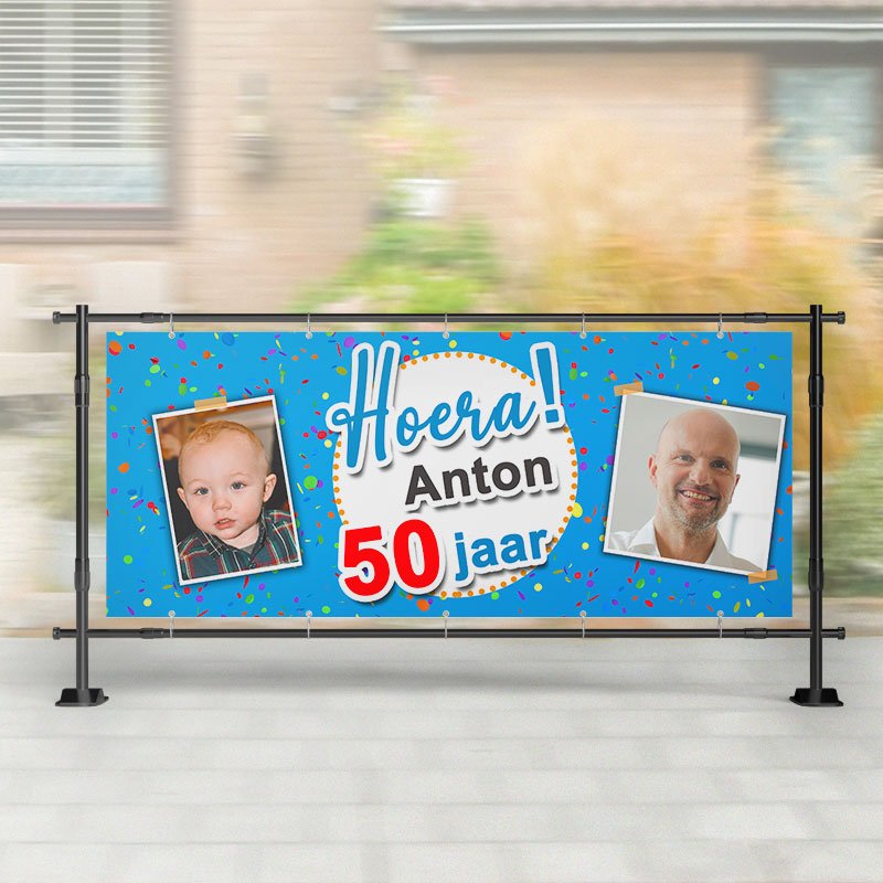 Spandoek Verjaardag - Hoera! 50 jaar