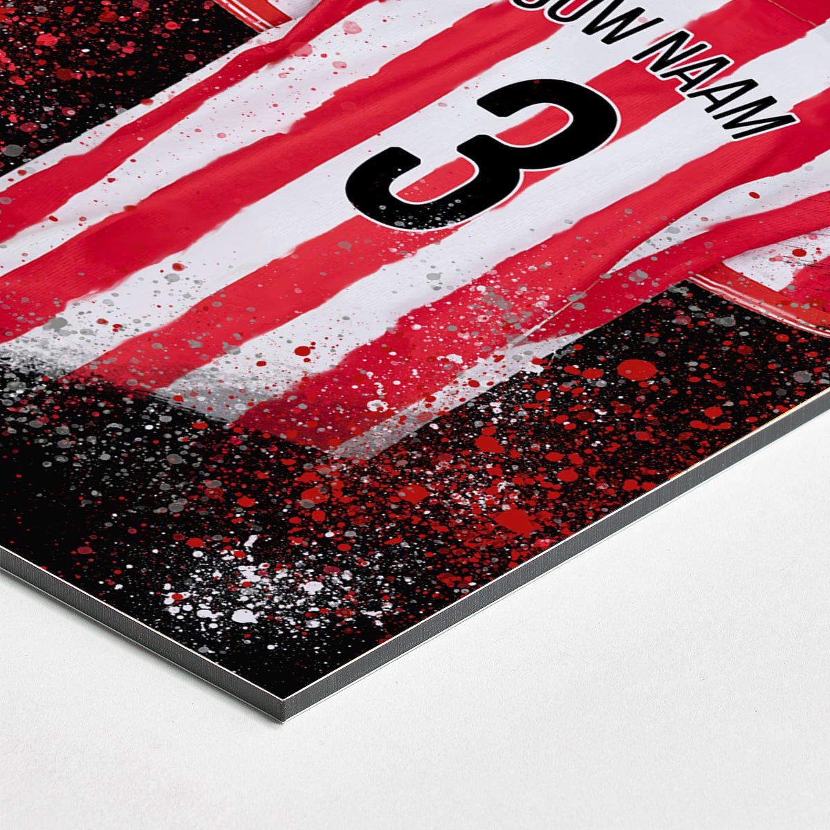 Sparta Rotterdam shirt wanddecoratie - Koning Spandoek Sparta Rotterdam shirt wanddecoratie