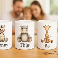 👶 Baby Spaarpot met naam - Koning Spandoek