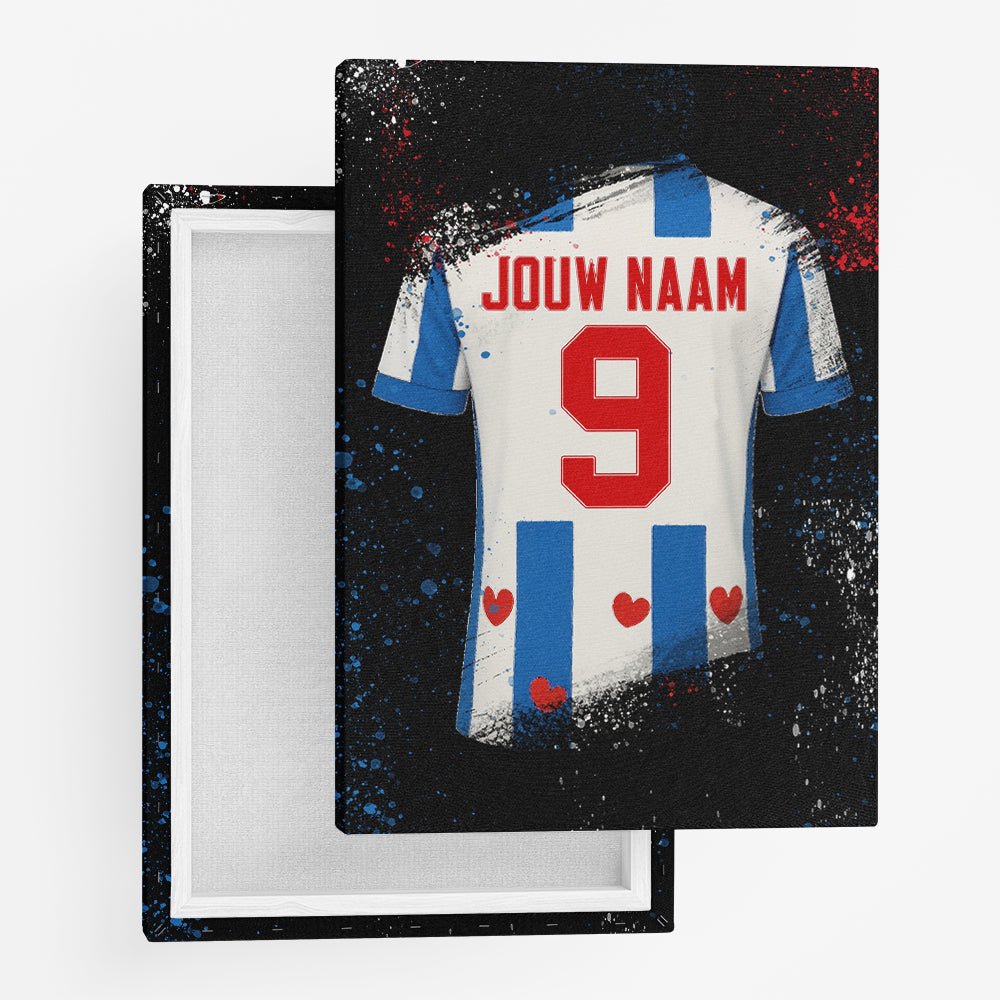 Heerenveen shirt wanddecoratie - Koning Spandoek Heerenveen shirt wanddecoratie