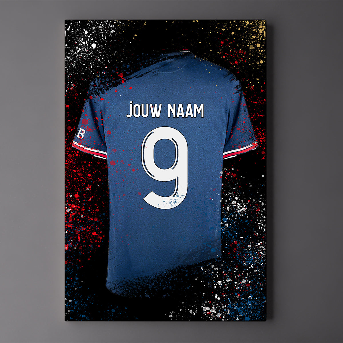 PSG - Paris Saint-Germain - shirt wanddecoratie