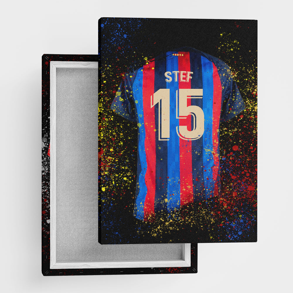 Barcelona poster shirt wanddecoratie