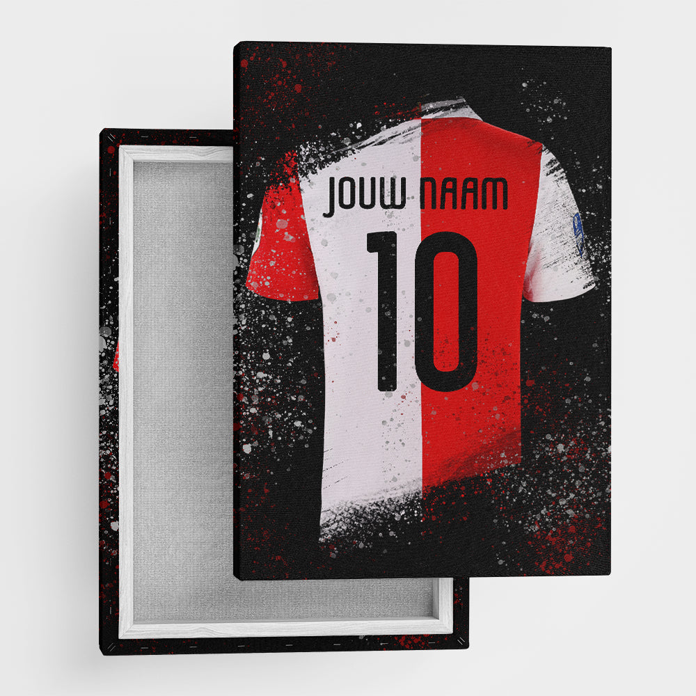 Feyenoord shirt wanddecoratie