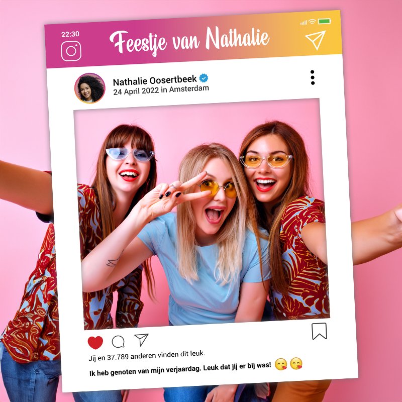 Foto Frame Dibond - Instagram - Koning Spandoek Foto Frame Dibond - Instagram