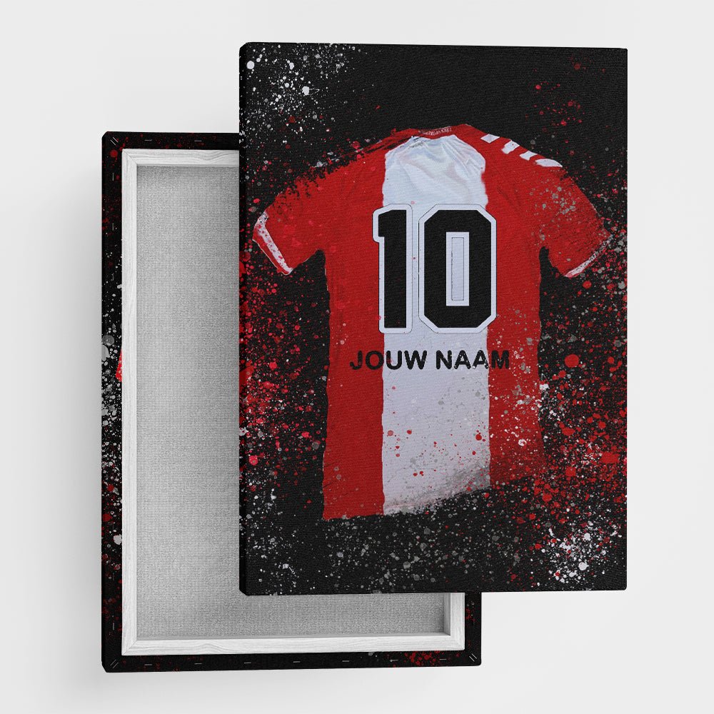 FC Emmen shirt wanddecoratie - Koning Spandoek FC Emmen shirt wanddecoratie