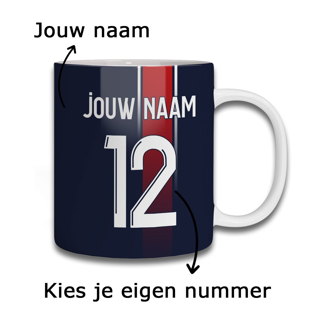 PSG Voetbal Mok - Koning Spandoek PSG Voetbal Mok