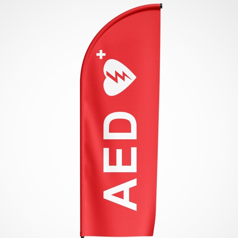 Beachvlag AED