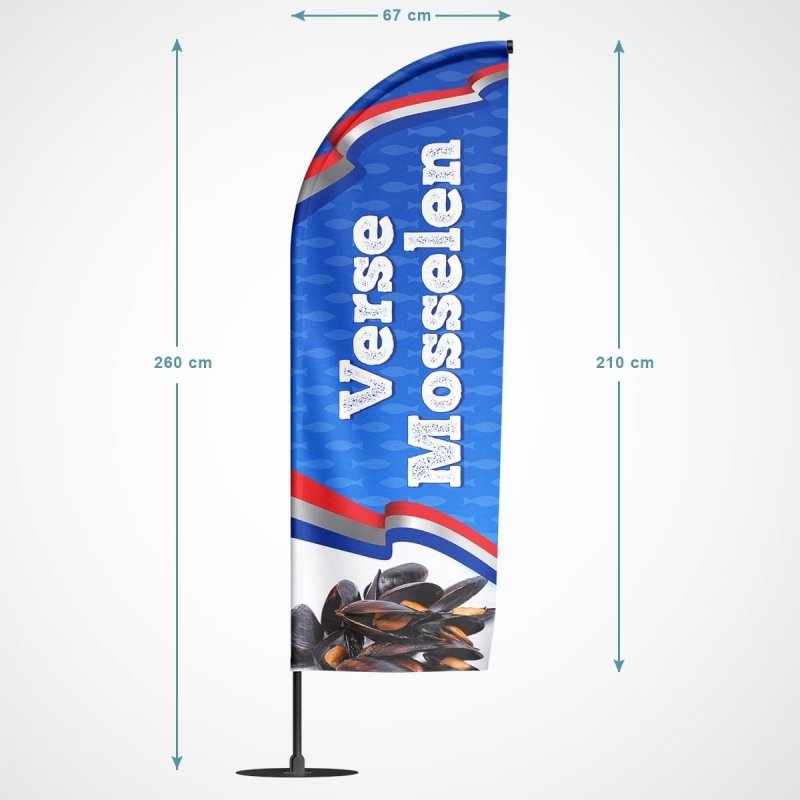 Beachvlag Verse Mosselen