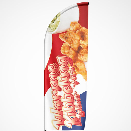 Beachvlag Warme Kibbeling