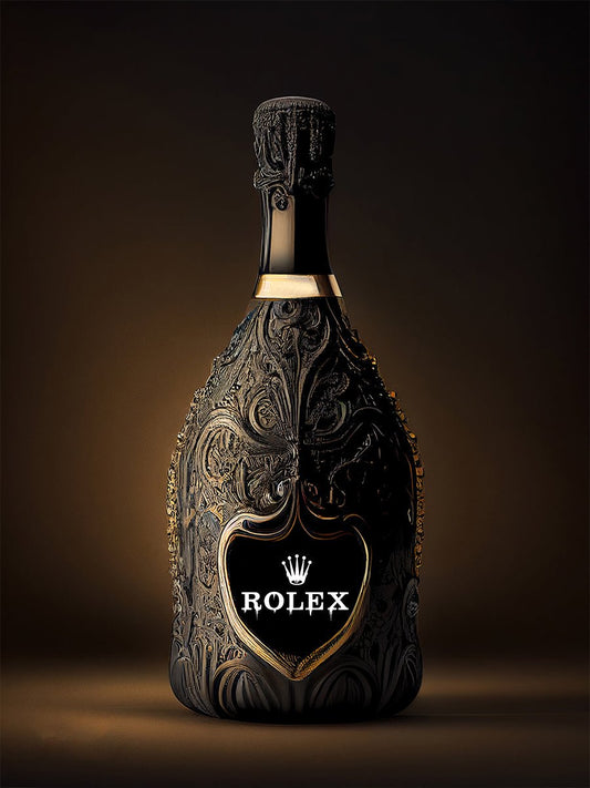 Dom Perignon Champagne - Rolex - Poster - Koning Spandoek Dom Perignon Champagne - Rolex - Poster