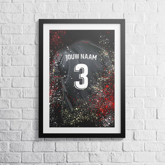 Excelsior Rotterdam shirt wanddecoratie