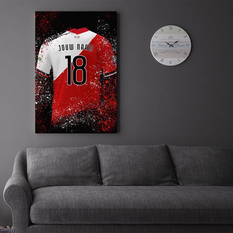 FC Utrecht shirt wanddecoratie