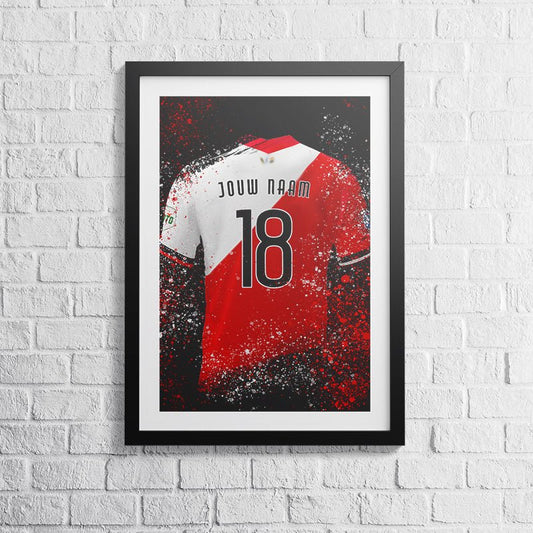 FC Utrecht shirt wanddecoratie