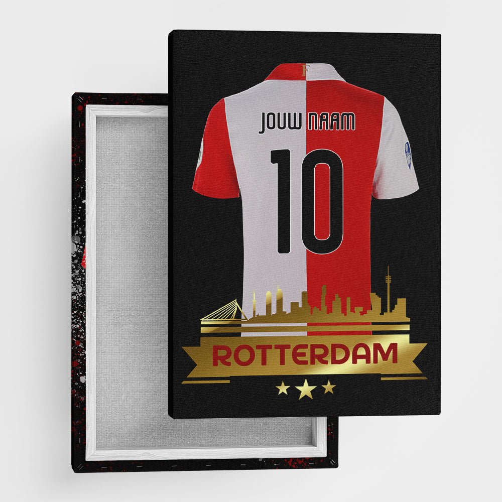 Feyenoord 2023 Skyline - Wanddecoratie - Koning Spandoek Feyenoord 2023 Skyline - Wanddecoratie