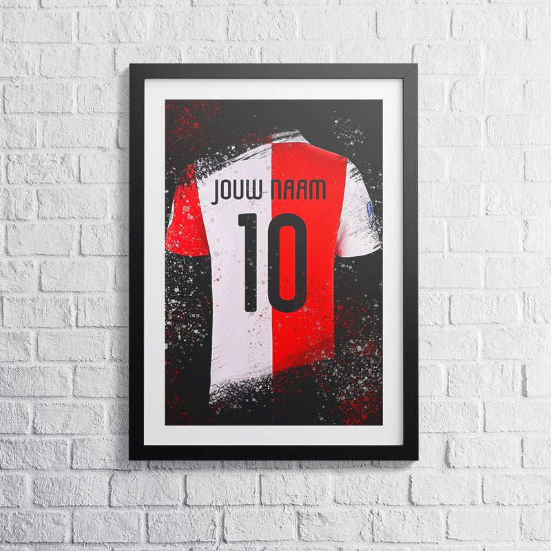 Feyenoord shirt wanddecoratie