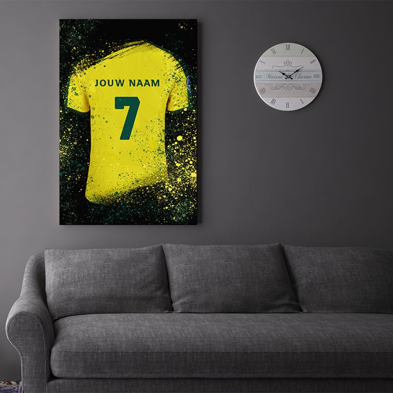 Fortuna Sittard shirt wanddecoratie