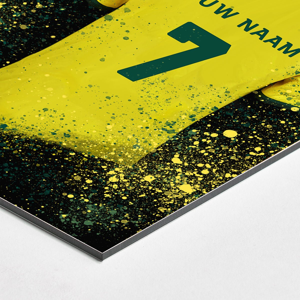 Fortuna Sittard shirt wanddecoratie - Koning Spandoek Fortuna Sittard shirt wanddecoratie