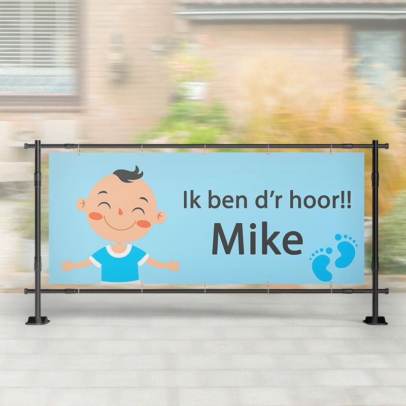 Geboorte spandoek | Ik Ben d'r Hoor!