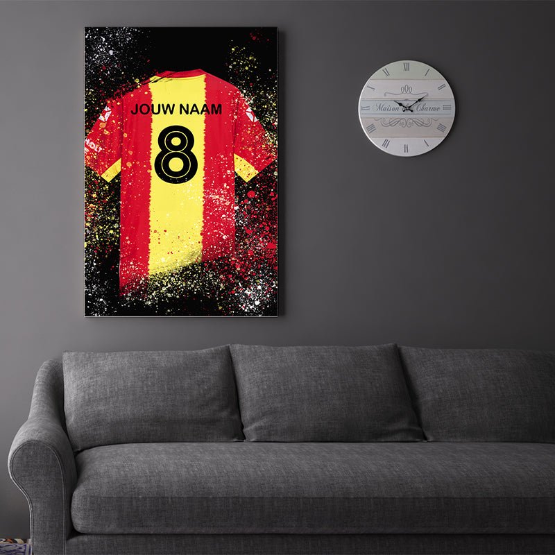 Go Ahead Eagles shirt wanddecoratie