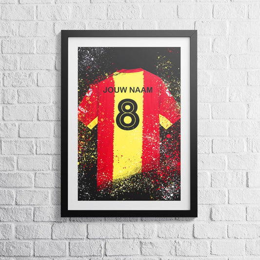 Go Ahead Eagles shirt wanddecoratie