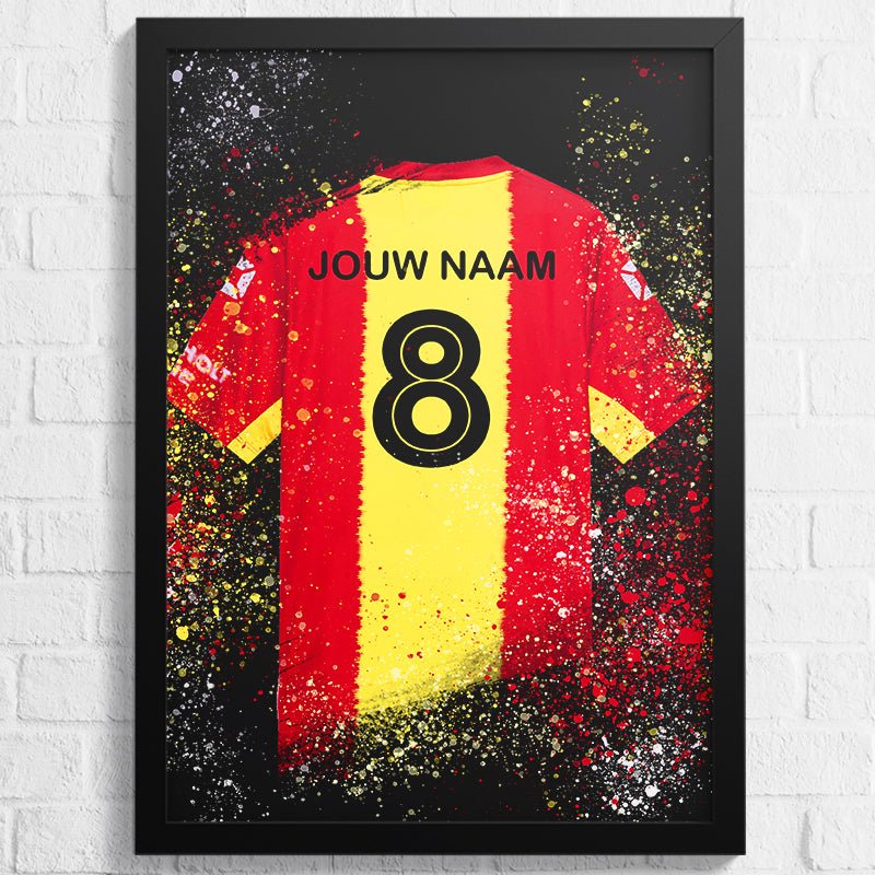 Go Ahead Eagles shirt wanddecoratie - Koning Spandoek Go Ahead Eagles shirt wanddecoratie