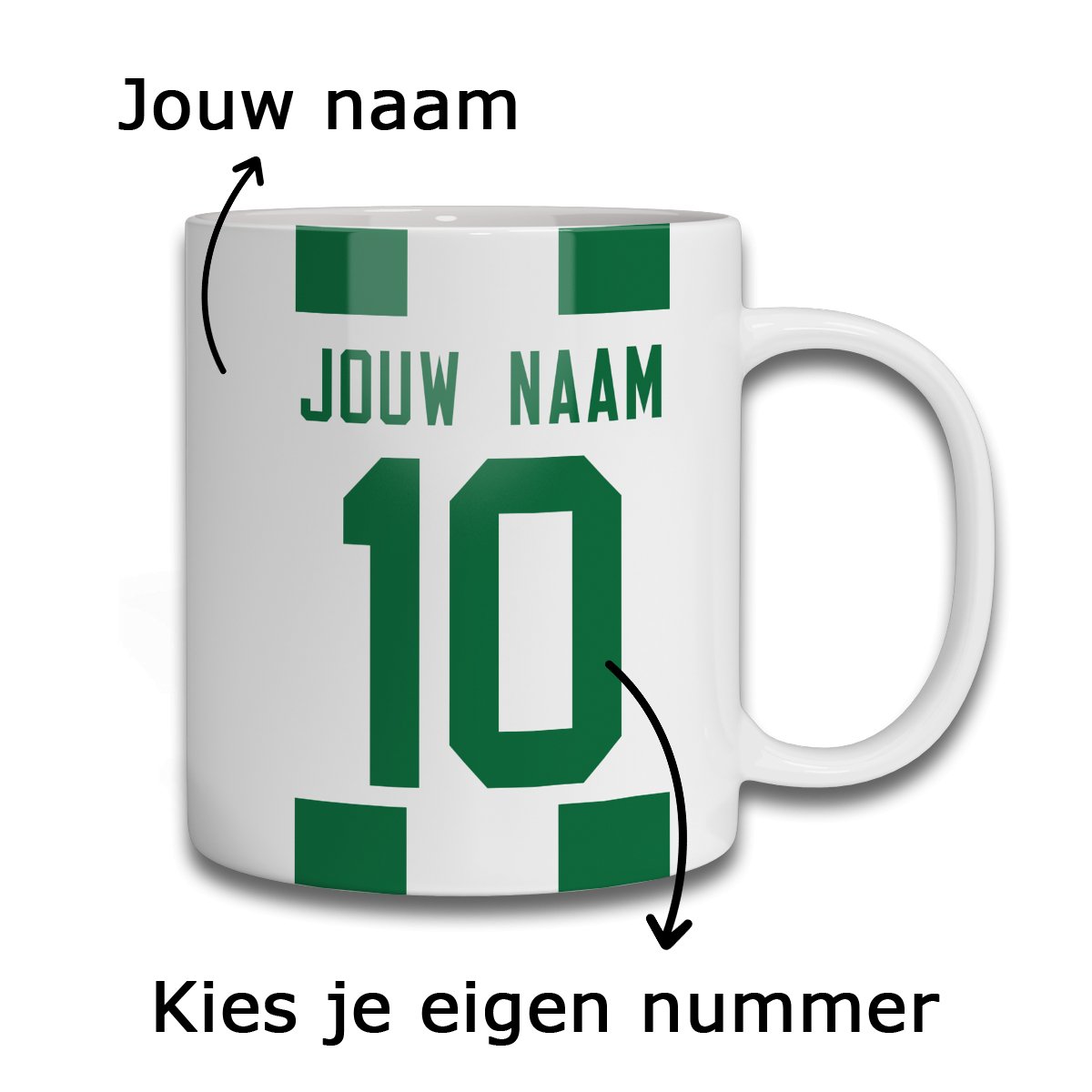 FC Groningen Voetbal Mok - Koning Spandoek FC Groningen Voetbal Mok