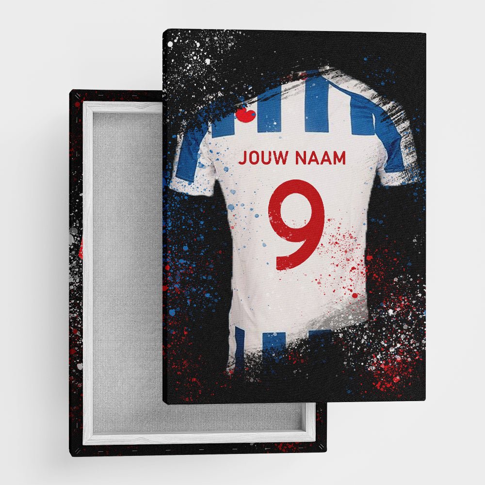 SC Heerenveen shirt wanddecoratie - Koning Spandoek SC Heerenveen shirt wanddecoratie