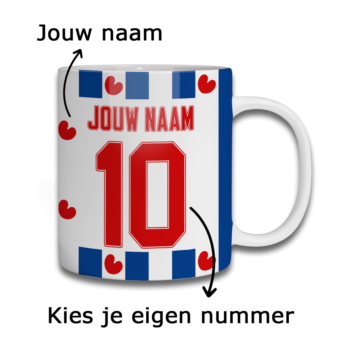 SC Heerenveen Voetbal Mok - Koning Spandoek SC Heerenveen Voetbal Mok