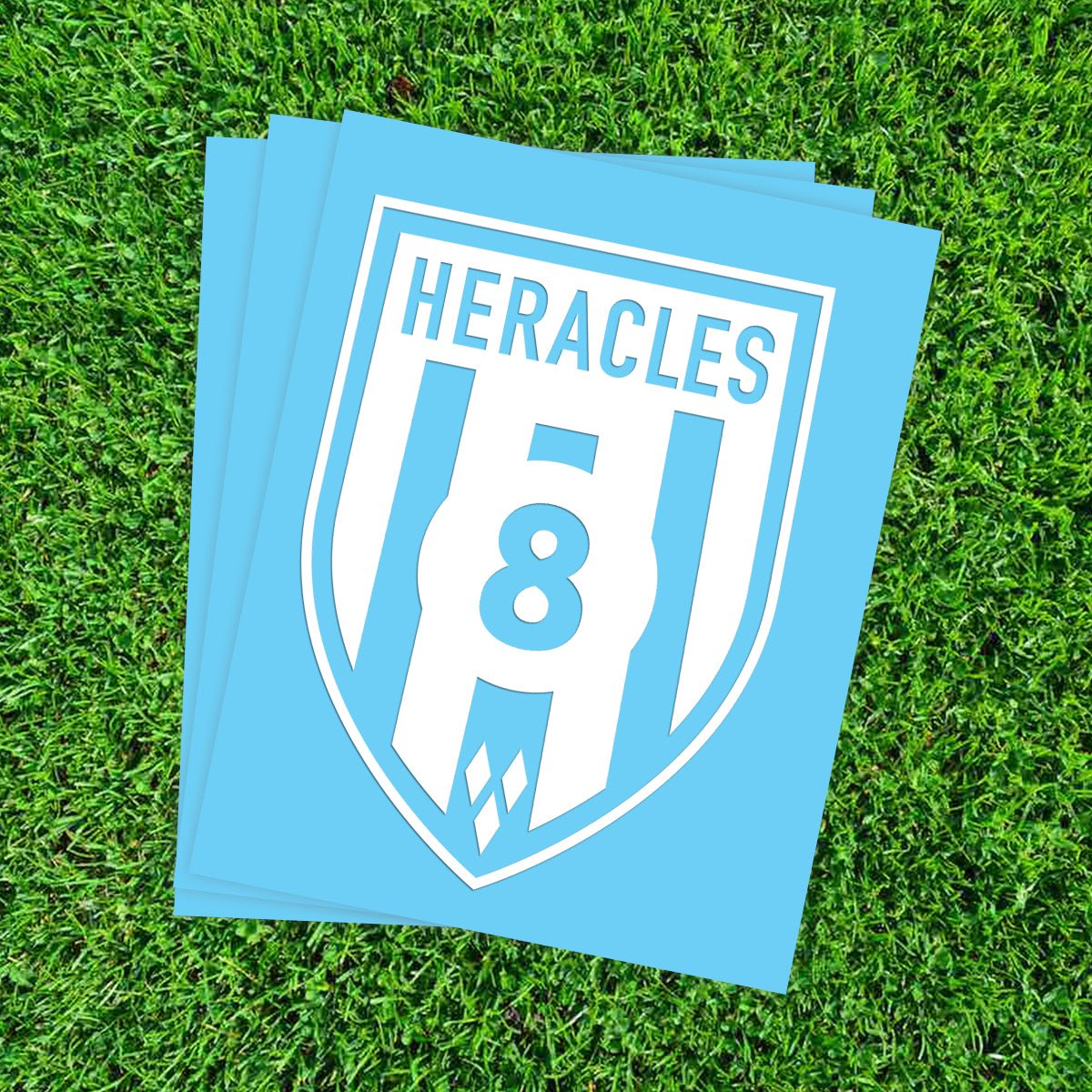 Heracles Almelo Container Stickers XL - 3 stuks - Kliko stickers - Koning Spandoek Heracles Almelo Container Stickers XL - 3 stuks - Kliko stickers