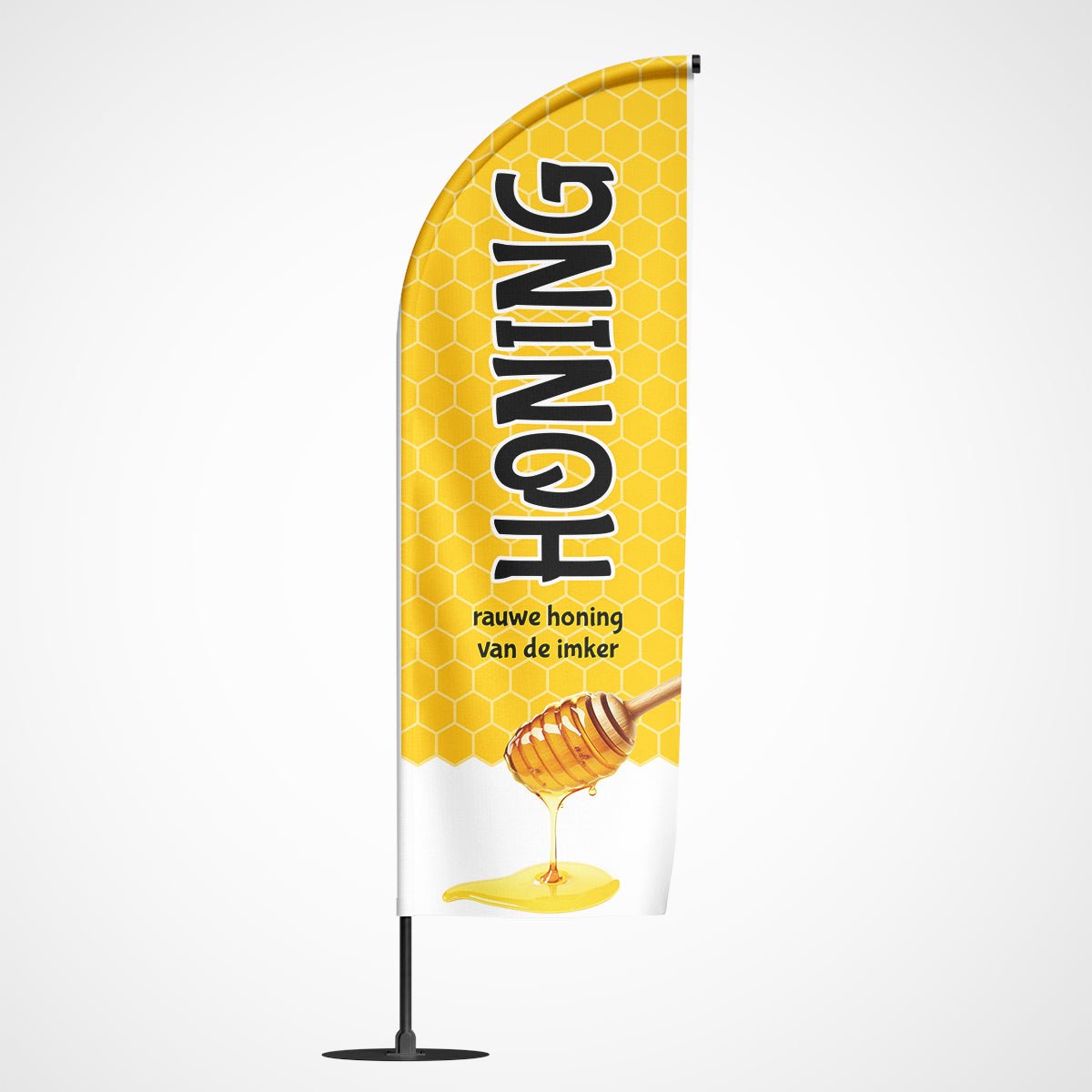 Beachvlag Honing - Koning Spandoek Beachvlag Honing