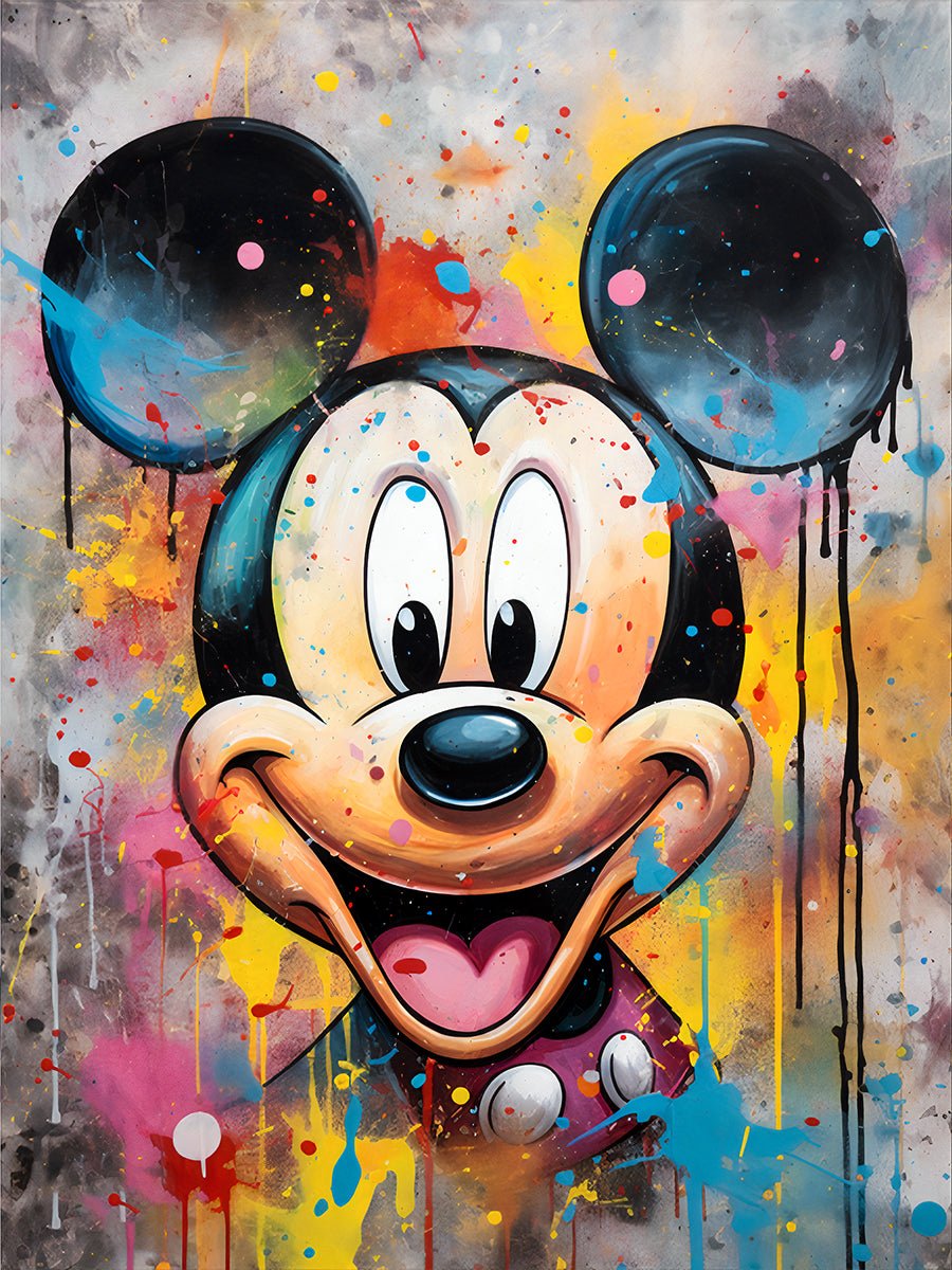 Mickey Mouse Smile Poster - Koning Spandoek Mickey Mouse Smile Poster