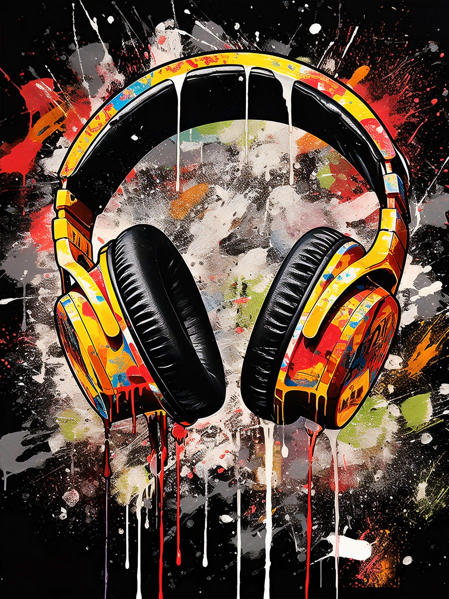 Music Headphone Poster - Koning Spandoek Music Headphone Poster
