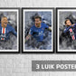 Poster PSG voordeelset 3 stuks - Posters van Messi, Neymar en Mbappé - Koning Spandoek Poster PSG voordeelset 3 stuks - Posters van Messi, Neymar en Mbappé