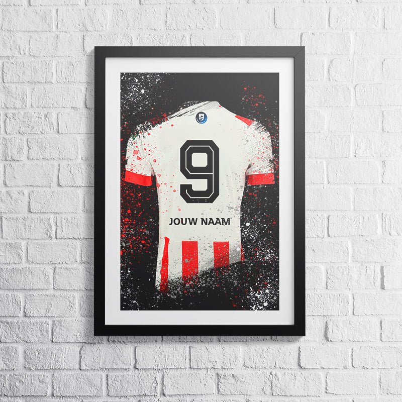 PSV Eindhoven shirt wanddecoratie