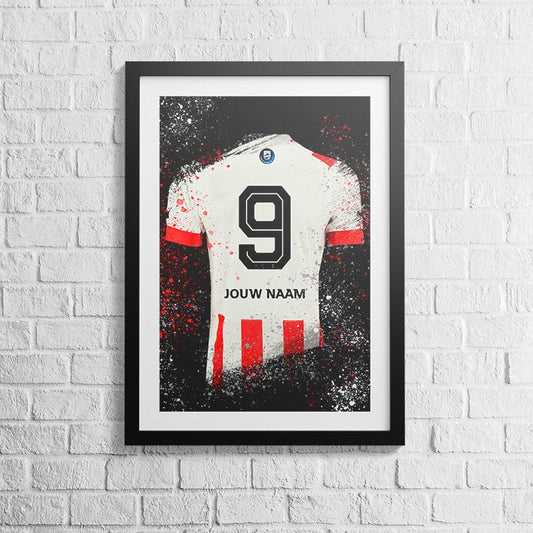 PSV Eindhoven shirt wanddecoratie