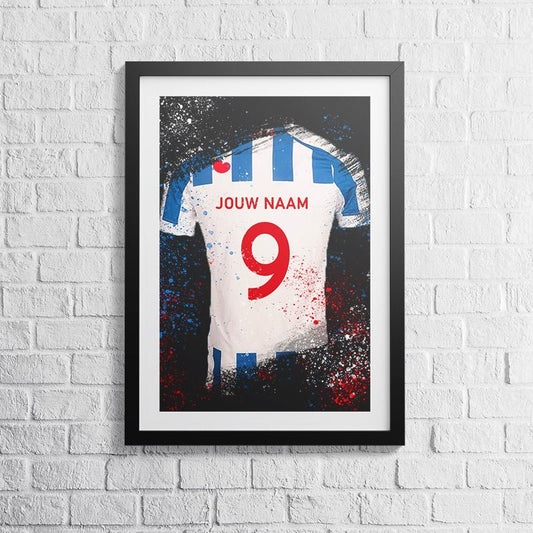 SC Heerenveen shirt wanddecoratie