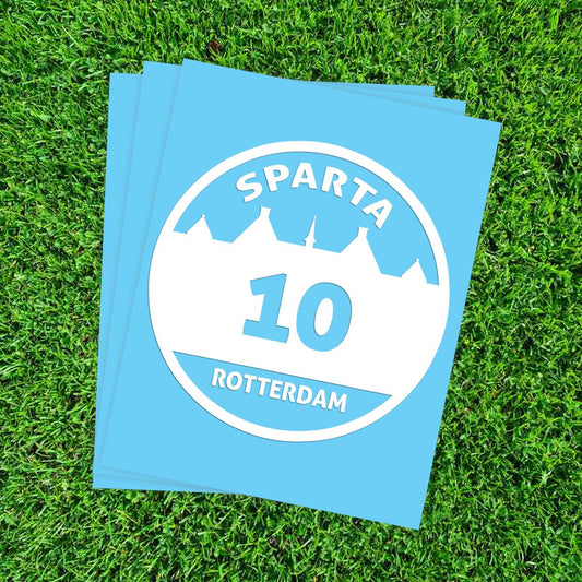 Sparta Rotterdam Container Stickers XL - 3 stuks - Kliko stickers - Koning Spandoek Sparta Rotterdam Container Stickers XL - 3 stuks - Kliko stickers