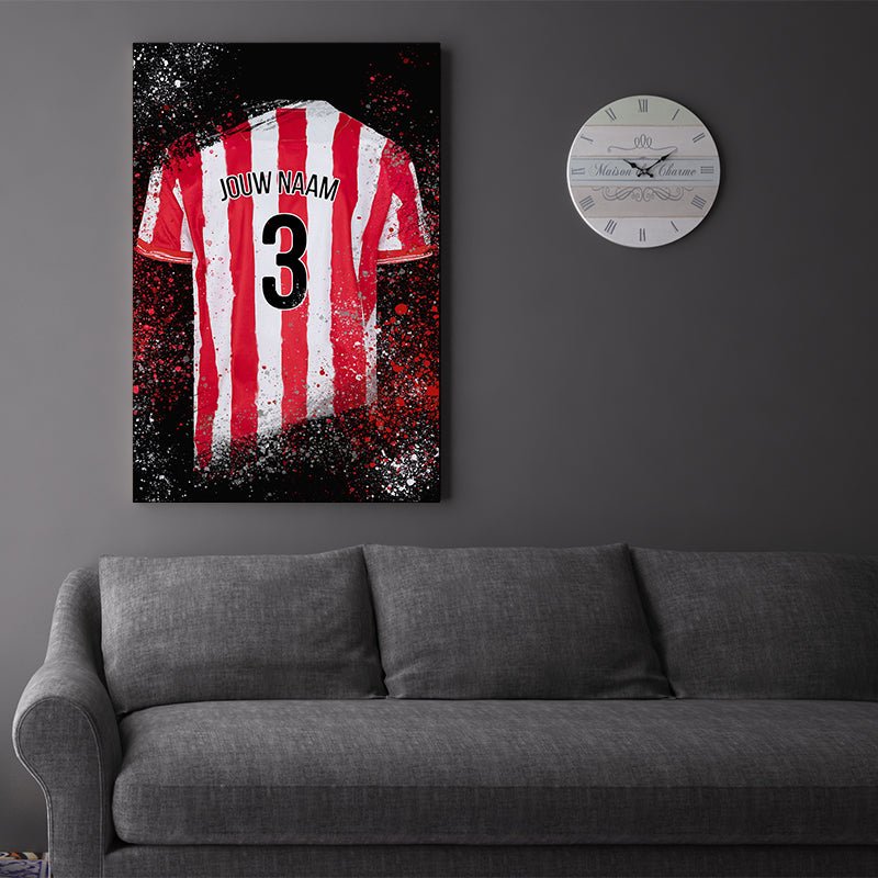 Sparta Rotterdam shirt wanddecoratie