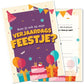 Uitnodiging kinderfeestje - 20 stuks - Feestje - Koning Spandoek Uitnodiging kinderfeestje - 20 stuks - Feestje