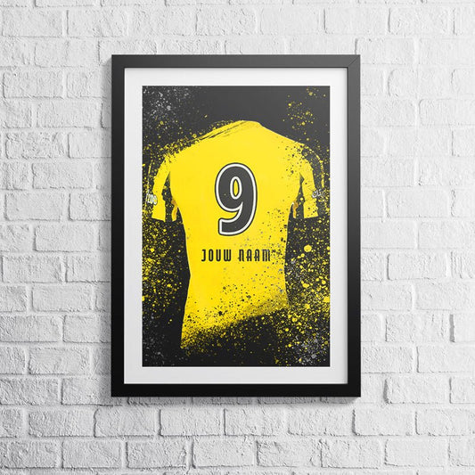 Vitesse Arnhem shirt wanddecoratie